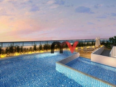 Apartamento à venda, 39 m² por r$ 261.960,00 - maracanã - praia grande/sp