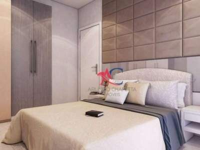 Apartamento com 2 dormitórios à venda, 63 m² por r$ 445.008,28 - mirim - praia grande/sp