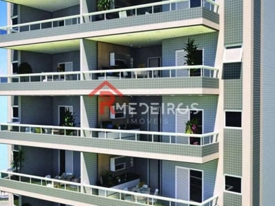 Apartamento com 2 quartos à venda na avenida caetés, 23, guilhermina, praia grande, 75 m2 por r$ 530.840