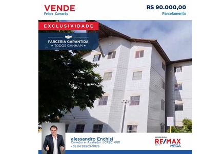 Apartamento em Felipe Camarão, Natal/RN de 57m² 2 quartos à venda por R$ 114.000,00