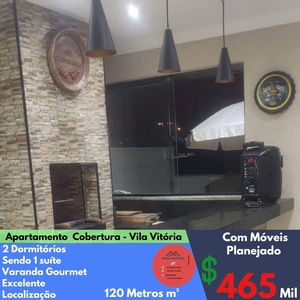 Apartamento em Vila Vitória, Santo André/SP de 120m² 2 quartos à venda por R$ 464.000,00 ou para locação R$ 2.000,00/mes