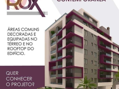 Apartamento último andar com 2 dormitórios à venda, 85 m² por r$ 804.769 - cabral - curitiba/pr