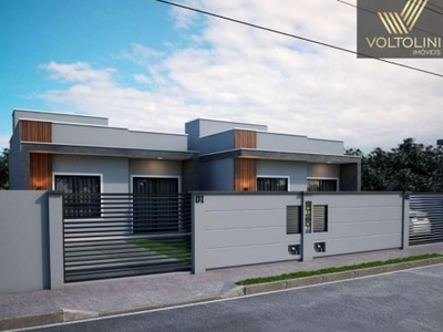 Última unidade! apenas r$ 195.000 - casa c/ 2 dormitórios à venda, 45 m² - quinta dos açorianos - barra velha/sc