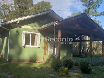 Casa com 2 dormitórios à venda, 48 m² por - carazal - gramado/rs, vale dos pinheiros, gramado - rs