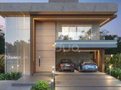 Casa com 3 dormitórios à venda, 280 m² por r$ 1.450.000,00 - condominio park unimep taquaral - piracicaba/sp