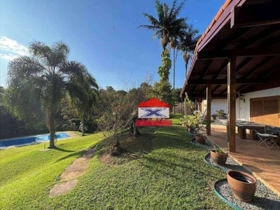 Casa de campo com vista espetacular à venda, 425 m² por r$ 3.675.000 - granja viana - cotia/sp