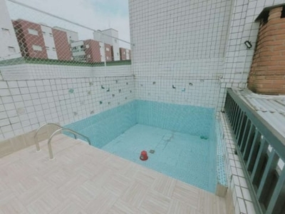 Cobertura, 4 dorm c/ 2 suites, 250 metros da praia, 300 m² de área util. bairro: canto do forte.