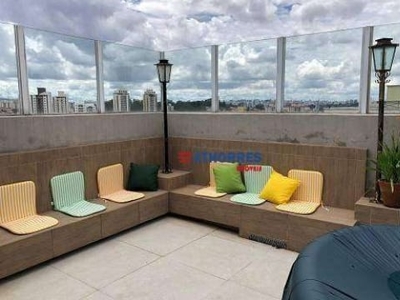 Cobertura com 3 dormitórios à venda, 131 m² por r$ 950.000,00 - jardim das vertentes - são paulo/sp