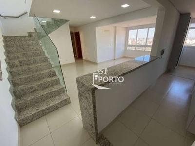 Cobertura duplex com 4 dormitórios para alugar, 160 m² - paulicéia - piracicaba/sp