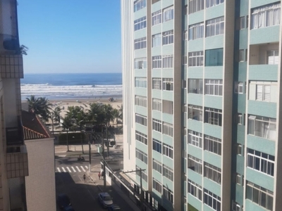 Lindo apartamento semi mobiliado com vista mar na guilhermina!