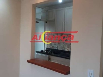 Ótimo apartamento com 2 dormitórios e 1 vaga de garagem - ponte grande - guarulhos/sp