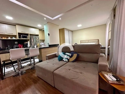 Apartamento com 1 dormitório para alugar, 47 m² por R$ 3.454,00/mês - Botafogo - Campinas/