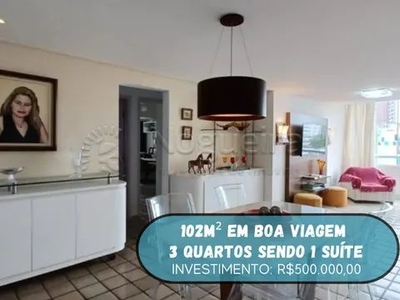 lyv Apartamento para venda possui 102 metros quadrados com 3 quartos em Boa Viagem - Recif