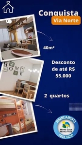 PRÓXIMO AO SHOPPING, LOCALIZAÇÃO PREVILEGIADA com 2 quartos em Santa Etelvina - Manaus - A