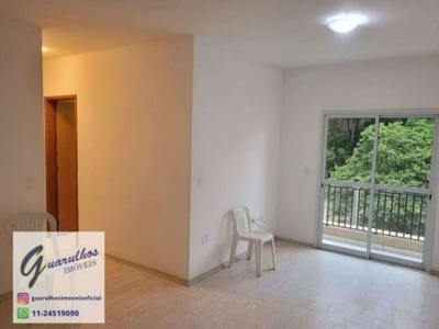 Apartamento com 3 dormitórios para alugar, 70 m² por r$ 2.620,00/mês - vila galvão - guarulhos/sp