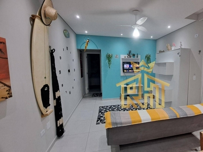 Apartamento em Cidade Ocian, Praia Grande/SP de 52m² 1 quartos para locação R$ 2.000,00/mes