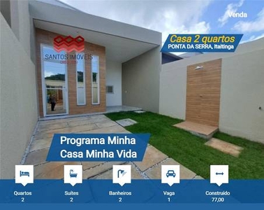 Casa com 2 Quartos à venda, 77m² - Gereraú