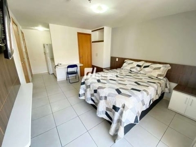 Flat com 1 dormitório para alugar, 24 m² por r$ 2.445,25/mês - centro - nova iguaçu/rj