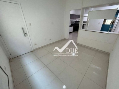 Apartamento com 2 dormitórios à venda, 70 m² por r$ 385.000,00 - gonzaga - santos/sp