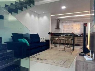 Casa à venda, 84 m² por r$ 468.000,00 - caiçara - praia grande/sp