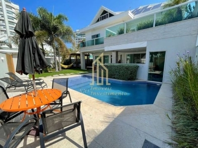 Casa em condomínio fechado com 5 quartos à venda na rua dina sfat, barra da tijuca, rio de janeiro, 490 m2 por r$ 5.950.000