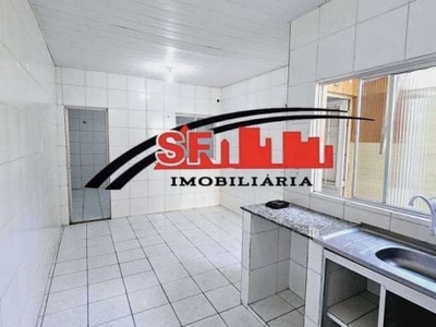 Casa em vila com 1 quarto, sala, cozinha, área de serviço, banheiro c/ blindex, interfone.