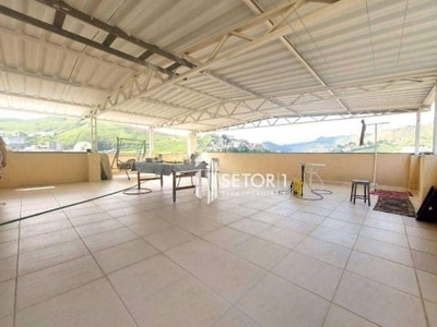 Cobertura com 3 quartos para alugar, 200 m² por r$ 1.600/mês - bom jardim - juiz de fora/mg