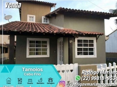 Excelente casa com 4 dormitórios em terreno de 375m² e área construída de 115 m² para venda por r$3