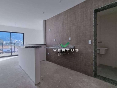 Loft com um quarto à venda, 46 m² por r$ 276.840 - alto - teresópolis/rj