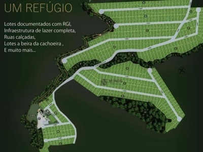 Terreno à venda, 388 m² por r$ 84.900 - recanto das cachoeiras - chácara/mg