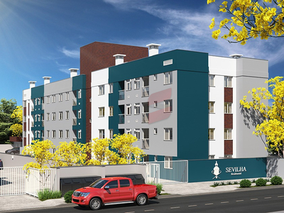 Apartamento em Vargem Grande, Pinhais/PR de 46m² 2 quartos à venda por R$ 259.500,00