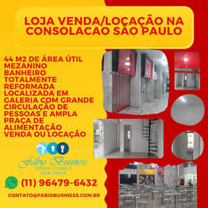 Loja em Consolação, São Paulo/SP de 0m² à venda por R$ 279.000,00 ou para locação R$ 1.500,00/mes