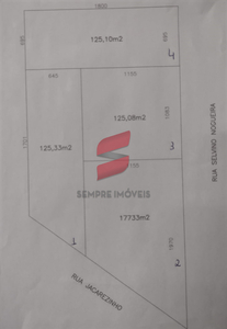 Terreno em Pineville, Pinhais/PR de 125m² à venda por R$ 188.000,00