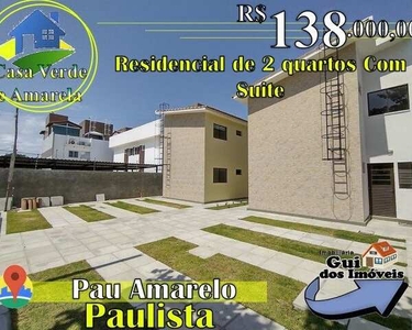 Apartamento para venda tem 52M² DE 2 quartos COM Suite em Pau Amarelo - Paulista/PE - 138
