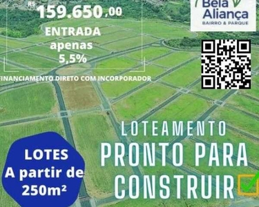 Lotes 250 m2 Bela Aliança