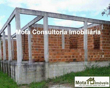 Terreno 316 m² com Casa inacabada em ponto de laje em condomínio com lazer e segurança em