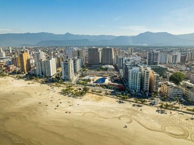 3 dormitórios (1 suíte) varanda vista mar ocian praia gde sp