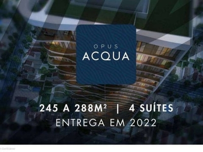 Apartamento alto padrão 4 quartos (4suites) setor marista - opus acqua marista - proximo ricardo par