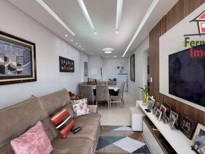 Apartamento alto padrão mobiliado com 2 dormitórios à venda, 90 m² por r$ 550.000 - canto do forte - praia grande/sp