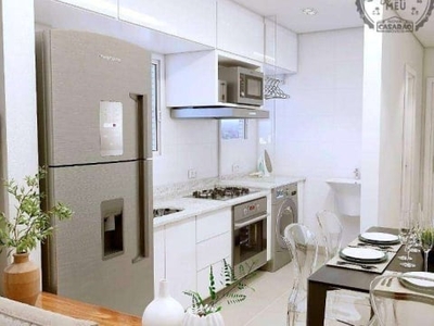 Apartamento com 2 dormitórios à venda, 63 m² por r$ 544.000,00 - vila guilhermina - praia grande/sp