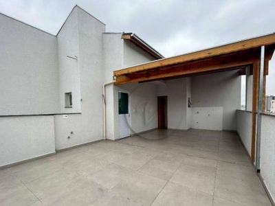 Cobertura com 2 dormitórios à venda, 102 m² por r$ 450.200,00 - parque das nações - santo andré/sp