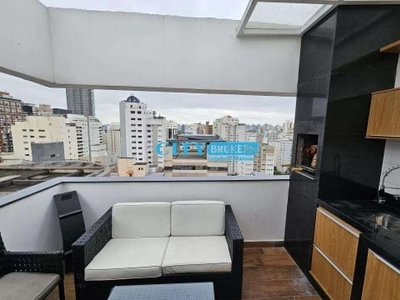 Cobertura dúplex para locação com 100m² no coração do bairro itaim bibi zona sul