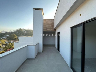 Excelente cobertura com 3 quartos à venda, 134 m² por r$ 680.000,00 - bom retiro - teresópolis/rj - cód 4720