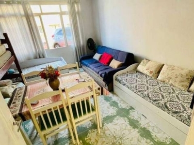 Kitnet com 1 dormitório à venda, 29 m² por r$ 150.000,00 - caiçara - praia grande/sp