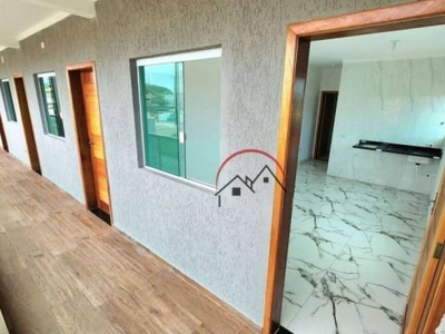 Kitnet com 1 dormitório à venda, 34 m² por r$ 200.000,00 - estância balneária maria helena novaes - peruíbe/sp