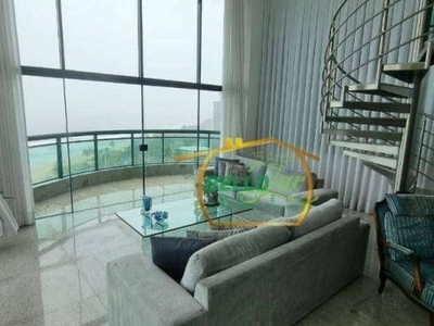 Melo barbosa - cobertura com 4 dormitórios à venda, 350 m² por r$ 6.200.000 - boa viagem - recife/pe