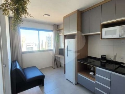 Studio de 24m² mobiliado em condomínio fechado com lazer completo para alugar - vila mariana