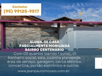 Aluga-se Casa no Bairro Centenário Parcialmente Mobiliada (Próx. a Ambev)