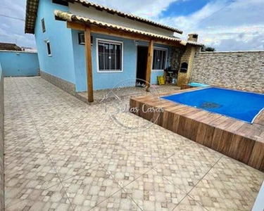 Bela casa a venda em Unamar, 2 quartos e área gourmet e piscina, Tamoios - Cabo Frio - RJ