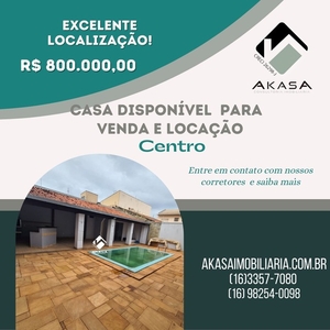 Casa para aluguel e venda com 255 metros quadrados com 6 quartos em Centro - Araraquara -